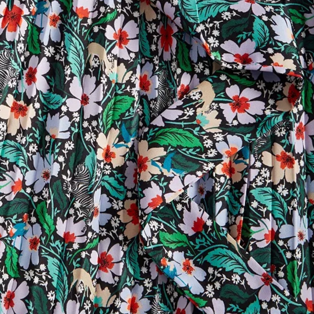 NWT On 34th szS Pleated Floral Midi Dress - Picture 7 of 12
